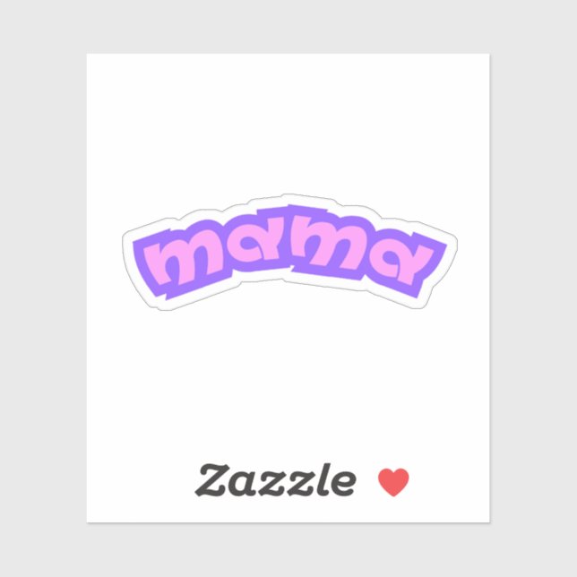 Adesivo Mamãe | Mãe Rosa Nova Mãe Mamãe Mãe (Folha)