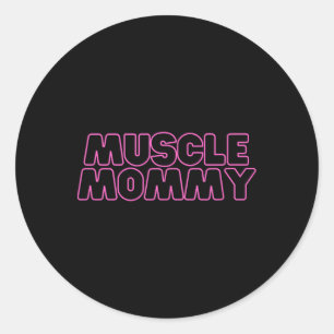 Adesivo Mamãe Muscular De Gym Cobrir Para Mulheres Rosa
