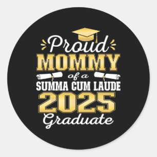 Adesivo Mamãe Orgulhosa 2025 Summa Cum Laude Cl 2025 Forma