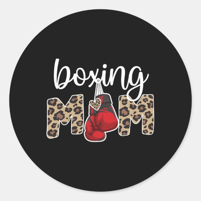 Adesivo Mamãe Orgulhosa Boxando Mãe Boxando Mãe Mãe (Frente)
