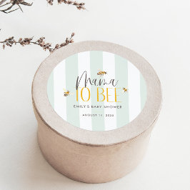 Adesivo Mamãe para Bee Honey Green Chá de fraldas