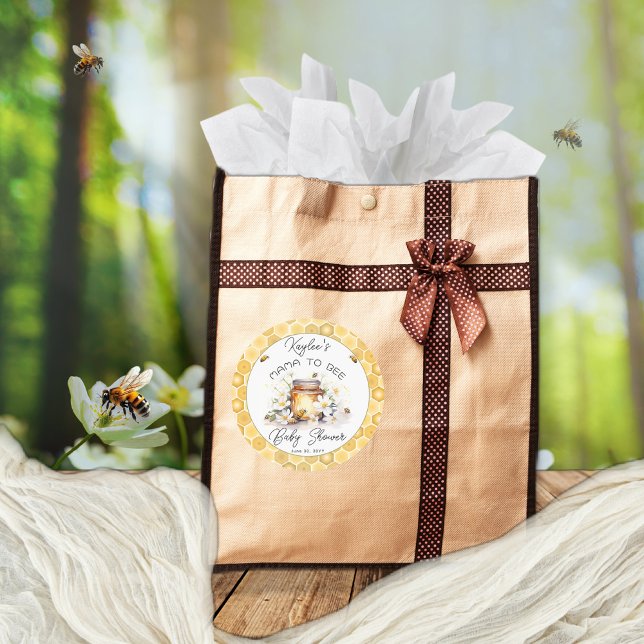 Adesivo Mamãe para Flores de Abelhas e Chá de fraldas de M (Criador carregado)