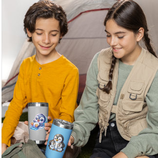 Adesivo Mamãe Penguin e seus filhos