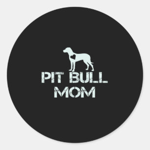 Adesivo Mamãe Pitbull ama tanto cachorros