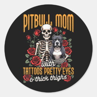 Adesivo Mamãe Pitbull Mãe Cachorro Mãe Pitbull Mãe Com Ta
