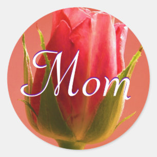 Adesivo Mamãe Rosa Rosa Brilhante