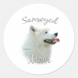 Adesivo Mamãe Samoyed 2
