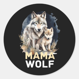 Adesivo Mamãe Wolf E Baby Mama Mamãe Mãe Dia de as mães