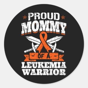 Adesivo Mamães Orgulhosas De Um Guerreiro De Leucemia, A B