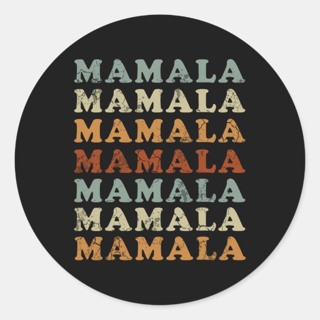 Adesivo Mamala Kamala Harris &#';24 Democrata (Frente)