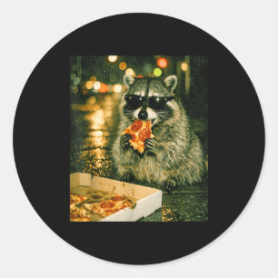 Adesivo Mamífero divertido comendo pizza meme animal panda