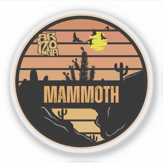 Adesivo Mammoth, Arizona (Frente)