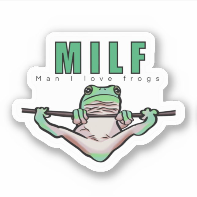 Adesivo Man I Love Sapos (MILF) (Frente)