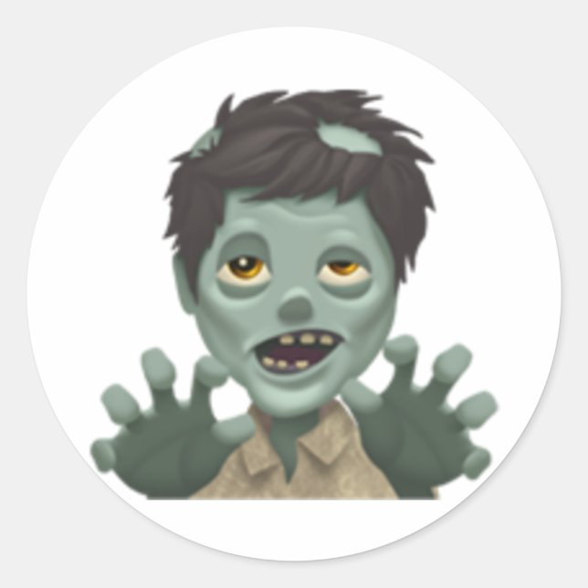 Adesivo Man Zombie - Emoji (Frente)