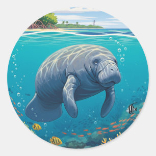 Adesivo Manatee no Parque Nacional de Biscaia