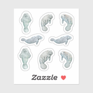 Adesivo Manatee Sticker Set Custom Vinyl