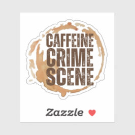 Adesivo Manchas de Café Divertidas para Citação de Amantes