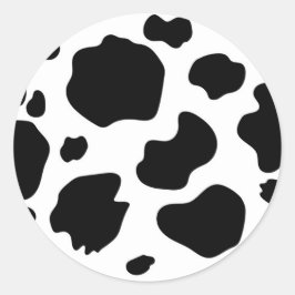 Adesivo Manchas de Vaca Moo Impressão Preto e Branco Festa