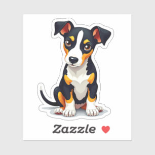 Adesivo Manchester Terrier, Estilo Cubismo,