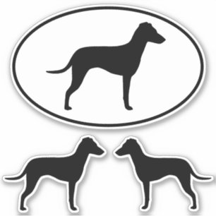 Adesivo Manchester Terrier Silhouettes com Ouvidos Naturai