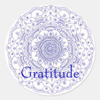 Adesivo Mandala 6, Gratidão