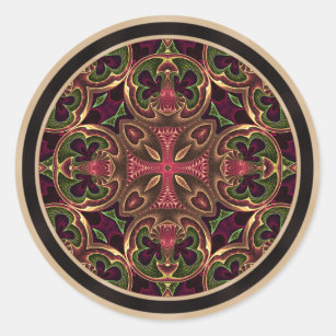 Adesivo Mandala, abstrato Kaleidoscopic da cruz