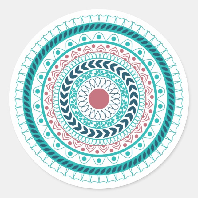 Adesivo Mandala Azul (Frente)