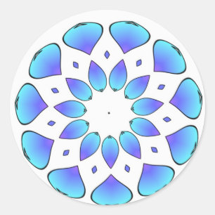 Adesivo mandala azul
