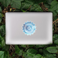 mandala azul-oceânica desenhada à mão