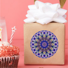 Mandala Blueberry 12 Petals Blue Violet