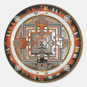 Adesivo Mandala da areia de Kalachakra