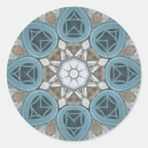 Adesivo Mandala da janela do Verdigris de Steampunk