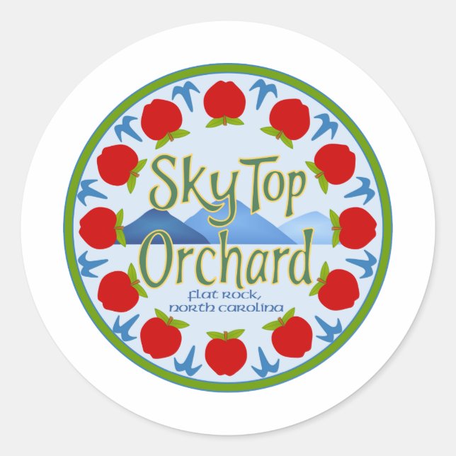 Adesivo Mandala de Apple - azul (Frente)