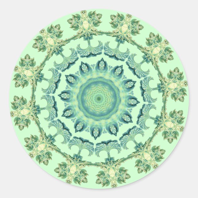 Adesivo Mandala de Conchas do Mar (Frente)