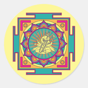 Adesivo Mandala de Ganesha