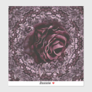 Adesivo Mandala de Rosa 