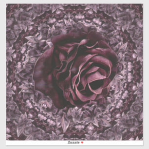 Adesivo Mandala de Rosa 