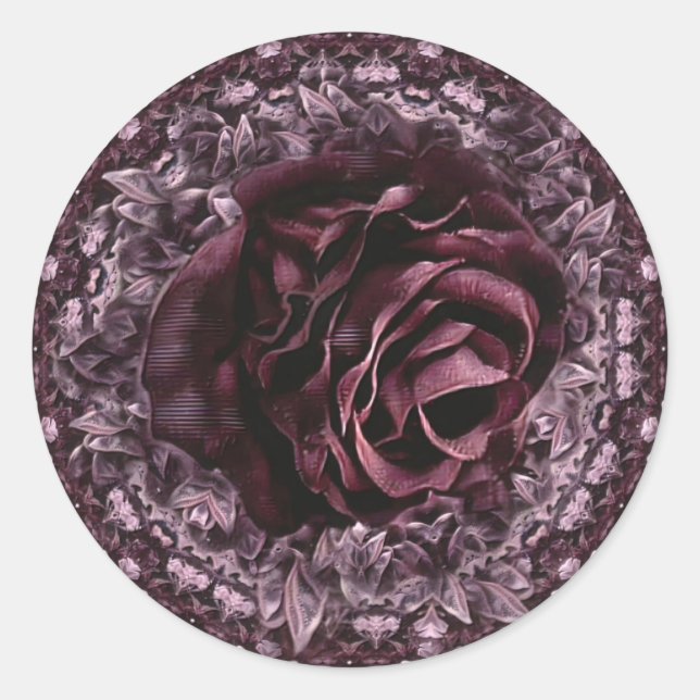Adesivo Mandala de Rosa  (Frente)