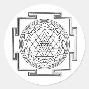 Adesivo Mandala de Sri Yantra