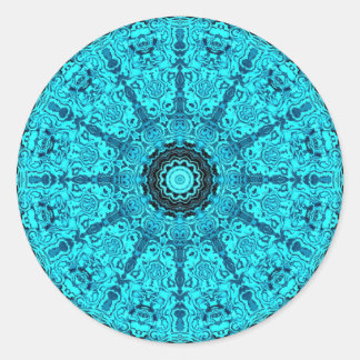 Adesivo Mandala detalhada azul