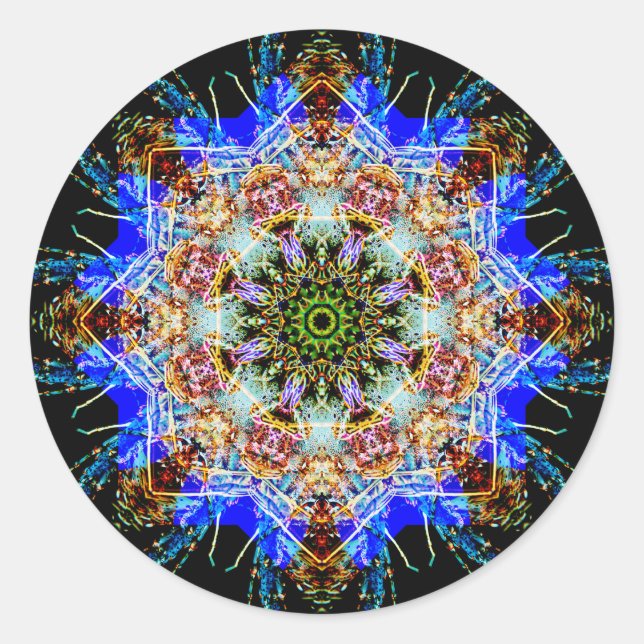 Adesivo Mandala detalhada colorida (Frente)