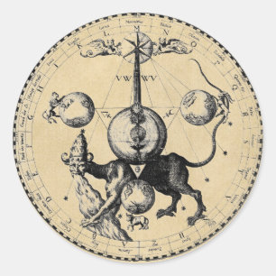 Adesivo Mandala do emblema do Cabala