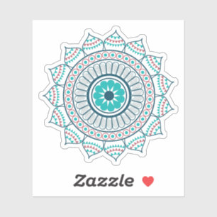 Adesivo Mandala do Lótus Azul