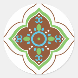 Adesivo Mandala do tatuagem do Henna