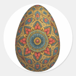 Adesivo Mandala Egg - Intrate Boho Floral Design