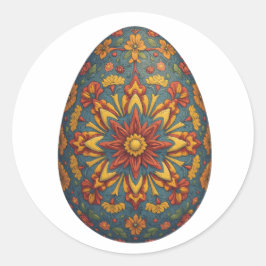 Adesivo Mandala Egg - Intrate Boho Floral Design