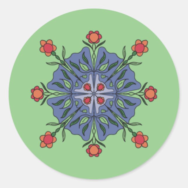 Adesivo Mandala floral (Frente)