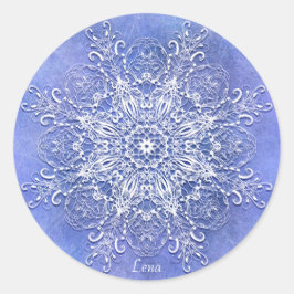 Adesivo Mandala floral étnica.