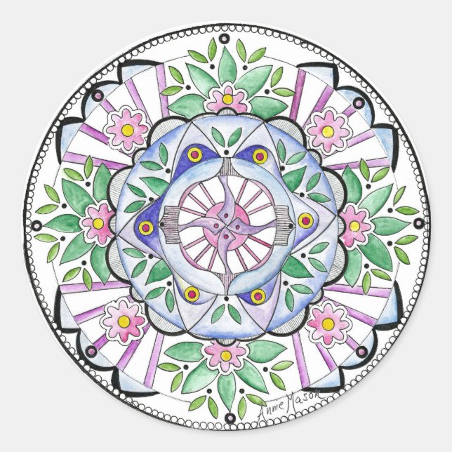 Adesivo Mandala Floribunda (Frente)