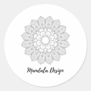Adesivo Mandala Geometria Sagrada Arte Yoga Mantra Flor Ló